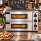 Professional Double Chamber Electric Pizza Oven for 2 x 40cm Pizzas Worldmai Professional Double Chamber Electric Pizza Oven for 2 x 40cm Pizzas Worldmai