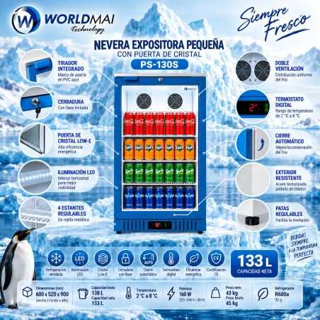 Small commercial display fridge