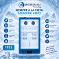 Glass door display fridge with double ventilation, 133 L bottle cooler Glass door display fridge with double ventilation, 133 L bottle cooler
