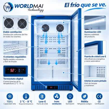 Small professional display fridge
