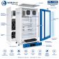 Glass door display fridge with double ventilation, 133 L bottle cooler Glass door display fridge with double ventilation, 133 L bottle cooler