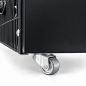 Worldmai black upright display refrigerator with glass door and frame Worldmai black upright display refrigerator with glass door and frame