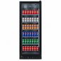 Worldmai black upright display refrigerator with glass door and frame Worldmai black upright display refrigerator with glass door and frame