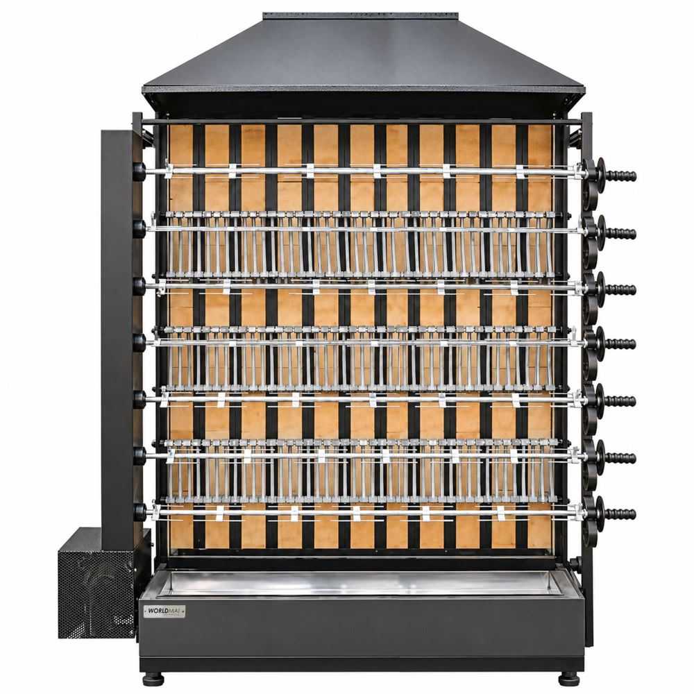 Rostidor de pollastres de llenya professional 7 espases 42 pollastres Worldmai Rostidor de pollastres de llenya professional 7 espases 42 pollastres Worldmai