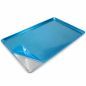 Lot de 10 plaques aluminium lisses 60x40 cm pour boulangerie