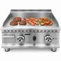 Plancha professionnelle à gaz 60x40 cm de comptoir Worldmai
