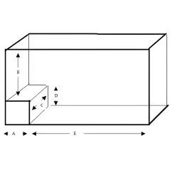 Commercial chest freezer, 643 liters and 157 cm