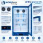 Professional Glass Door Display Fridge 133 L WORLDMAI New Ex-Display