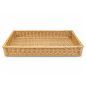 Pack of 3 Rectangular Wicker Baskets 41x86 cm for Bakery Display Pack of 3 Rectangular Wicker Baskets 41x86 cm for Bakery Display