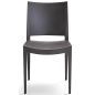 Silla BOB antracita para interior y exterior de exposición