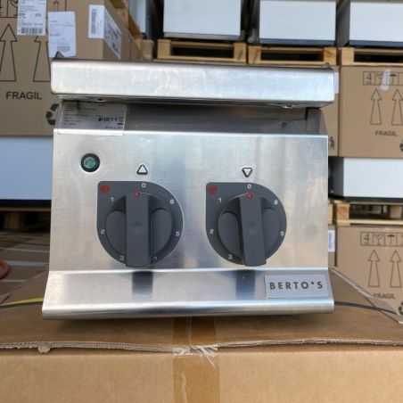 Cocina eléctrica profesional de sobremesa BERTOS 2 placas redondas segunda mano