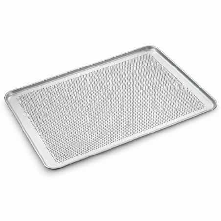 Safata perforada d’alumini 480 × 340 mm per a fleca
