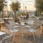 White Stackable Outdoor Terrace Table 70x70 cm Ex-Display White Stackable Outdoor Terrace Table 70x70 cm Ex-Display
