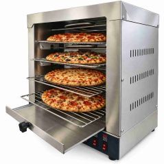 Forn torrador elèctric professional en inox de 4 pisos per a pizza Worldmai