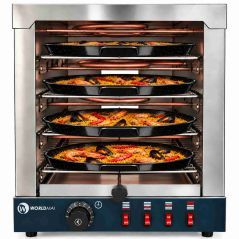 Forn torrador elèctric professional en inox de 4 pisos per a pizza Worldmai