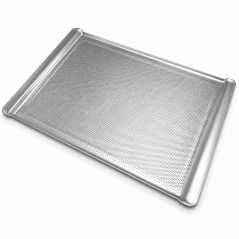 Perforated aluminium baking tray 44x31.5 cm for commercial ovens Worldmai