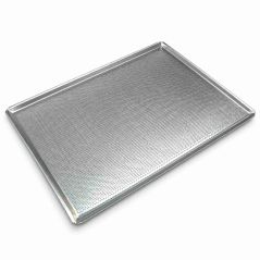 Perforated aluminium baking tray 48x34 cm for bakery ovens Worldmai