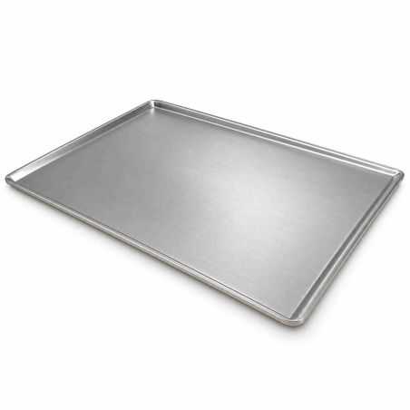 Safata llisa embotida d'alumini 48x34 cm per a forns de pastisseria Worldmai