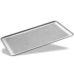 Pack de 4 bandejas perforadas de aluminio 60x40 cm (16€/ud.) para hornear pan Worldmai