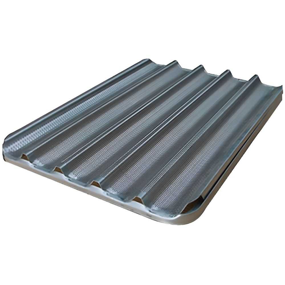 Pack de 4 bandejas acanaladas de aluminio 60x40 cm con 5 canales (24€/ud.) para hornos industriales Worldmai Pack de 4 bandejas acanaladas de aluminio 60x40 cm con 5 canales (24€/ud.) para hornos industriales Worldmai