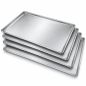 Pack de 4 safates llises embotides d'alumini 48x34 cm (13€/u.) per a forns professionals Worldmai