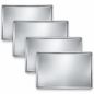 Pack de 4 bandejas lisas embutidas de aluminio 48x34 cm (13€/ud.) para hornos profesionales Worldmai
