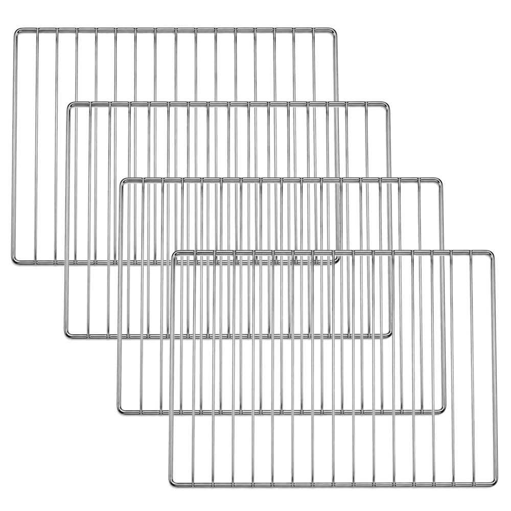 Lot de 4 grilles chromées 44x31,5 cm (15 €/u.) pour fours professionnels de boulangerie Worldmai Lot de 4 grilles chromées 44x31,5 cm (15 €/u.) pour fours professionnels de boulangerie Worldmai