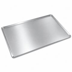 Bandeja lisa embutida de aluminio 60x40 cm para hornos de panadería Worldmai