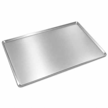 Plaque lisse emboutie en aluminium 60x40 cm pour fours de boulangerie Worldmai