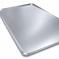 Bandeja lisa embutida de aluminio 60x40 cm para hornos de panadería Worldmai