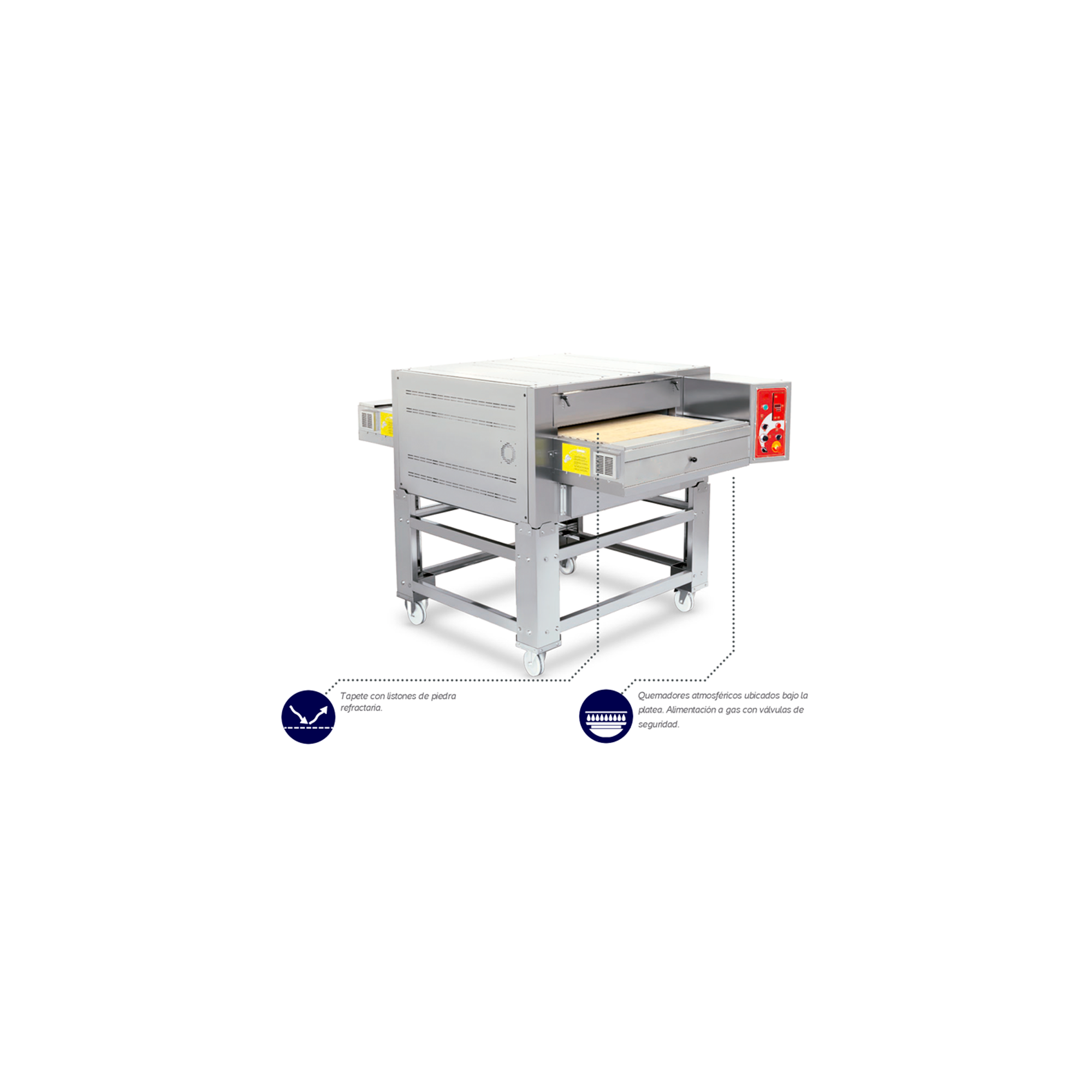 Horno pizzas a gas TUNNEL Gas