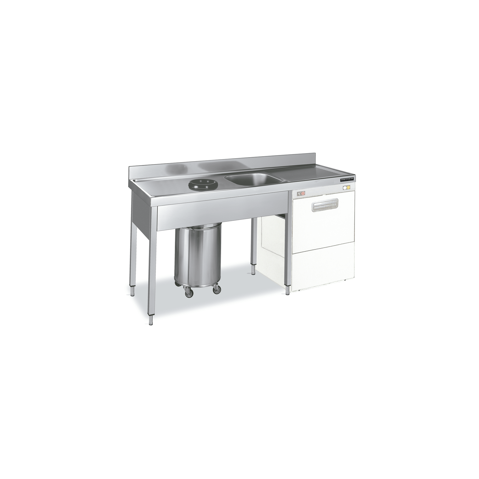 Sink with Cuba and desbarazado aro