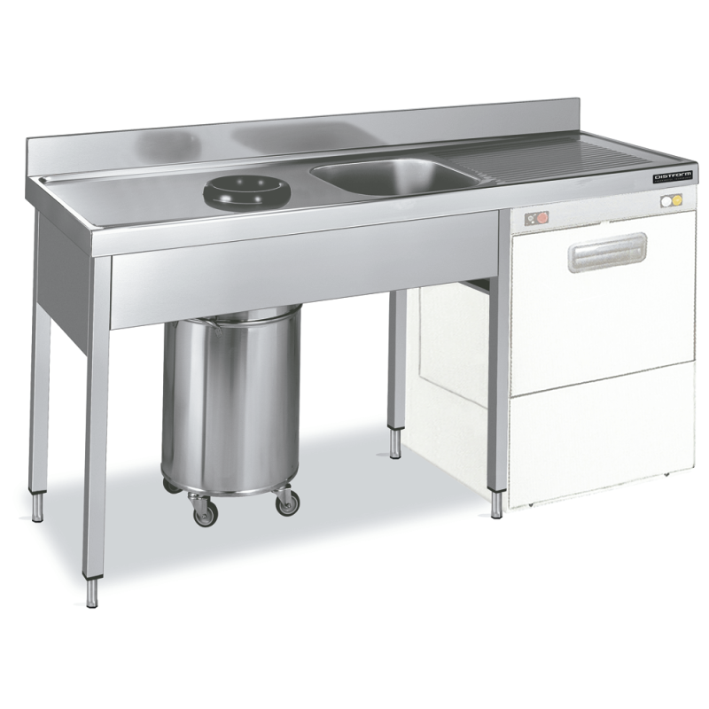 Sink with Cuba and desbarazado aro