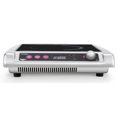 Plaque à induction de comptoir Mirage 1800 W avec molette