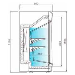 Sobremostrador wall cabinet