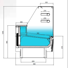 pastry display cases