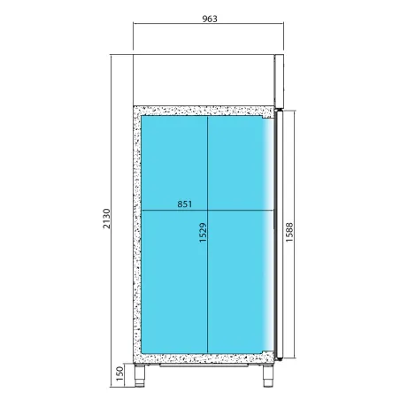 Chambre de pousse professionnelle pour boulangerie et pâtisserie