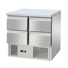 Table froide avec tiroirs