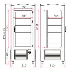 Vitrina expositora refrigerada dre