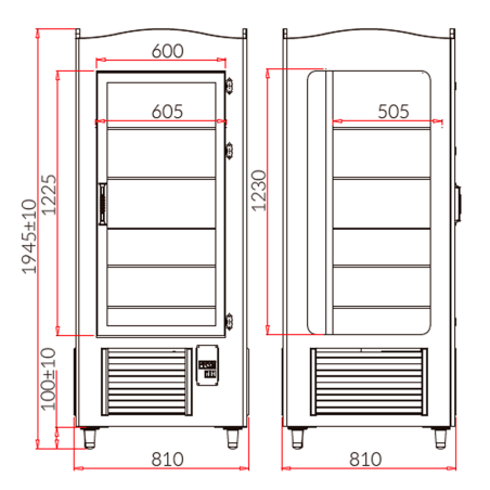 Vitrina expositora refrigerada dre