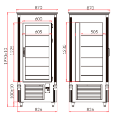 Expositor refrigerat pastisseria retro