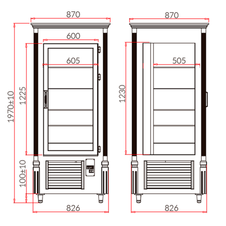Refrigerated display cabinet RETRO