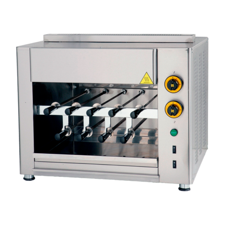 Churrasquera a gas de 9 espadas