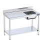 Wall-mounted tables with sink and shelf 600 Wall-mounted tables with sink and shelf 600