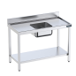 Wall-mounted tables with sink and shelf 600 Wall-mounted tables with sink and shelf 600