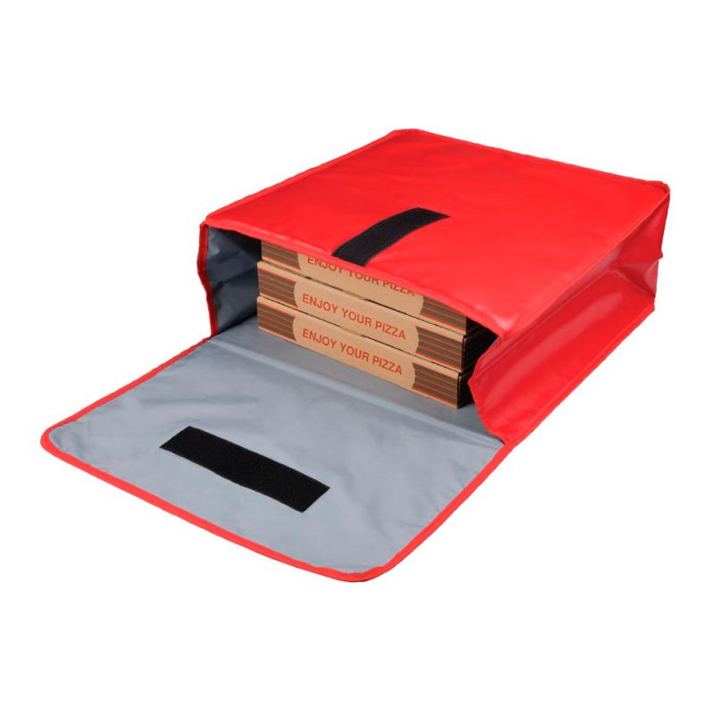 Sac Isotherme Pour Livraison De Pizza 14 Pouces - Isolation Thermique, Poignée Renforcée, Fenêtre D'identification | Idéal Pour Livreurs Ou Pique-niques