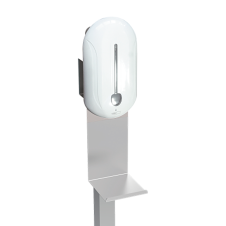 Column with electronic hydroalcoholic gel dispenser