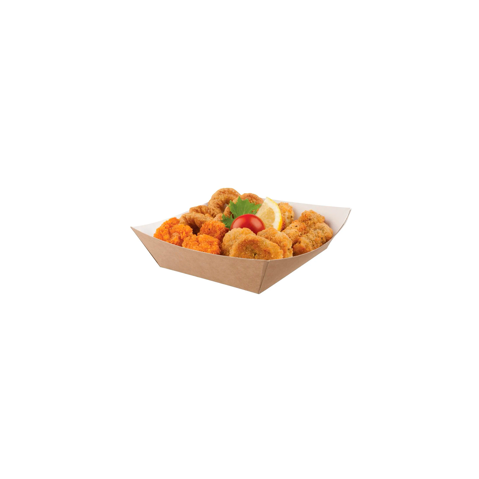 Caja pequeña compostable desechable cartón kraft Colpac (Pack de 500 uds.)