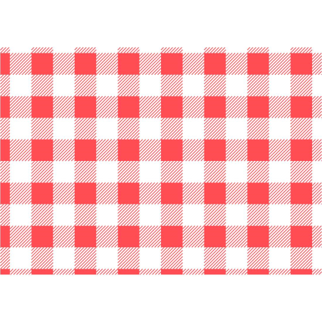 Papel antigrasas cuadros rojos (Pack de 200 uds.)