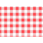 Red checkered greaseproof paper for food service (200 pcs.)
